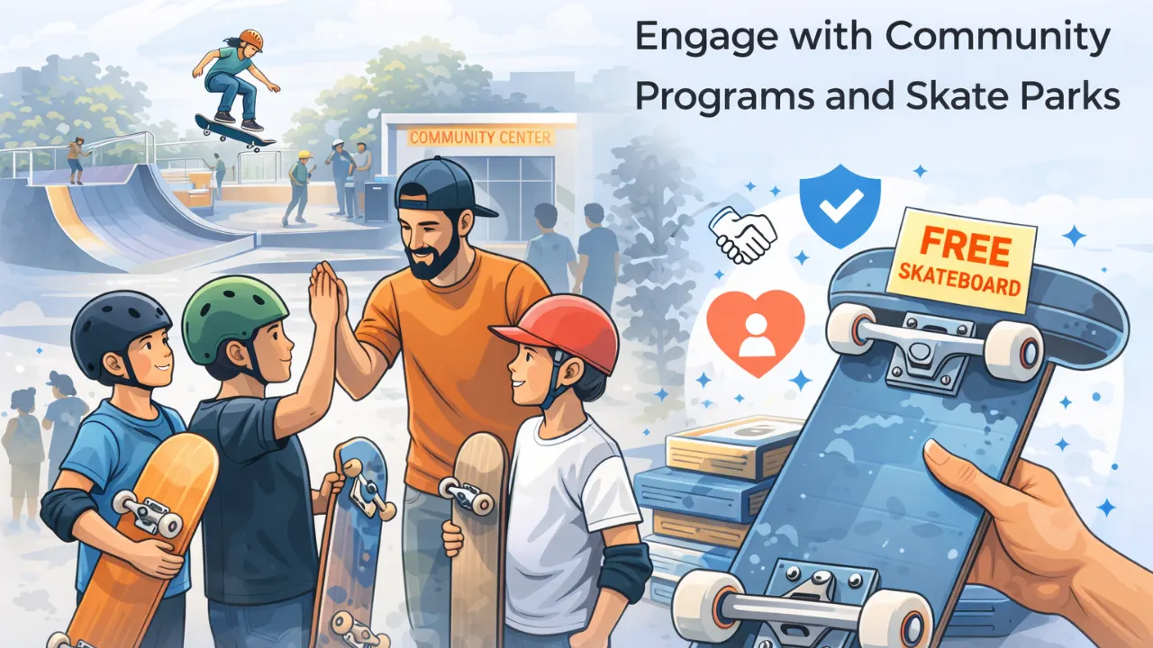 How to Get a Free Skateboard and Save Big - Hidden Ways 3 Engage with Community Programs and Skate Parks