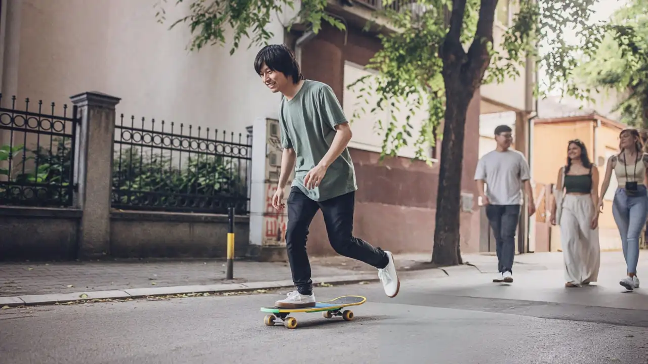 Skateboarding in the street - Exploring the Urban Landscape 1 skateboarding in the street