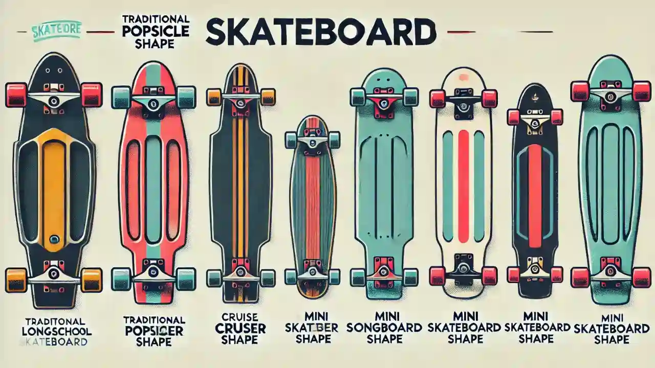 Skateboard Shapes - Discover the Best Board for Your Style 1 Skateboard Shapes