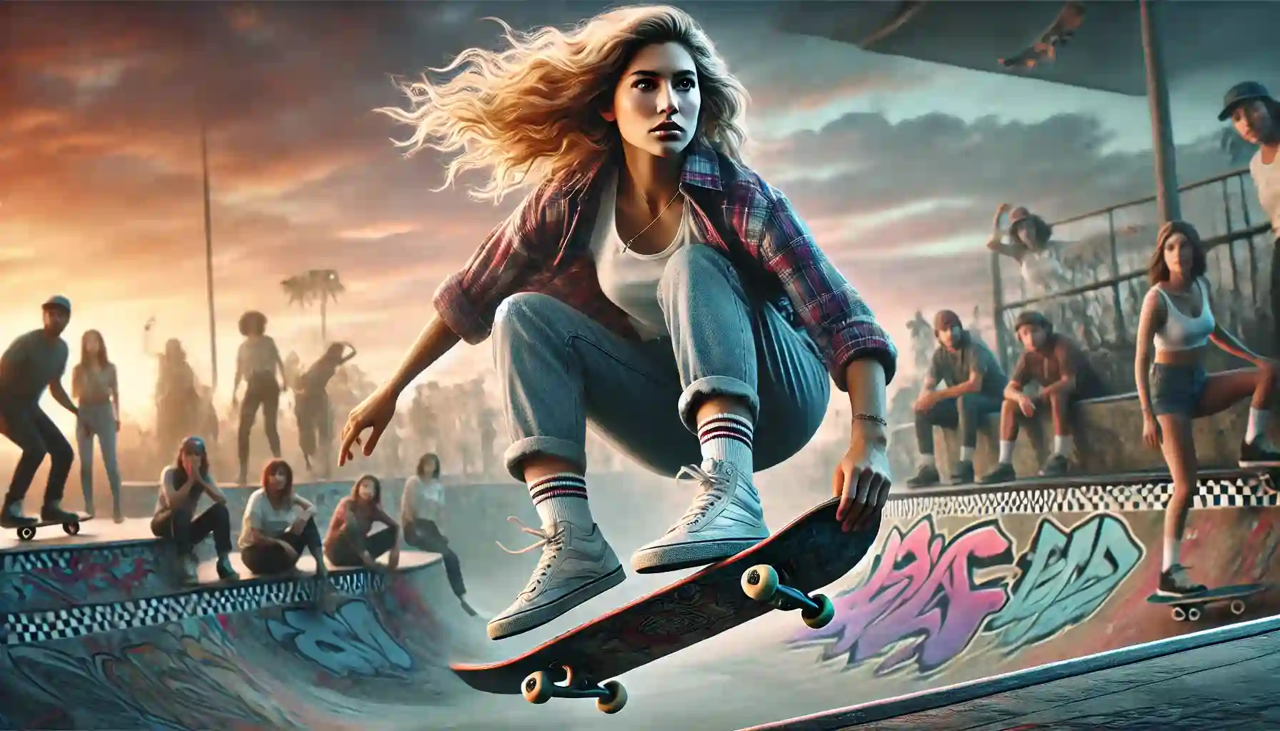 Elissa Steamer Skateboarding
