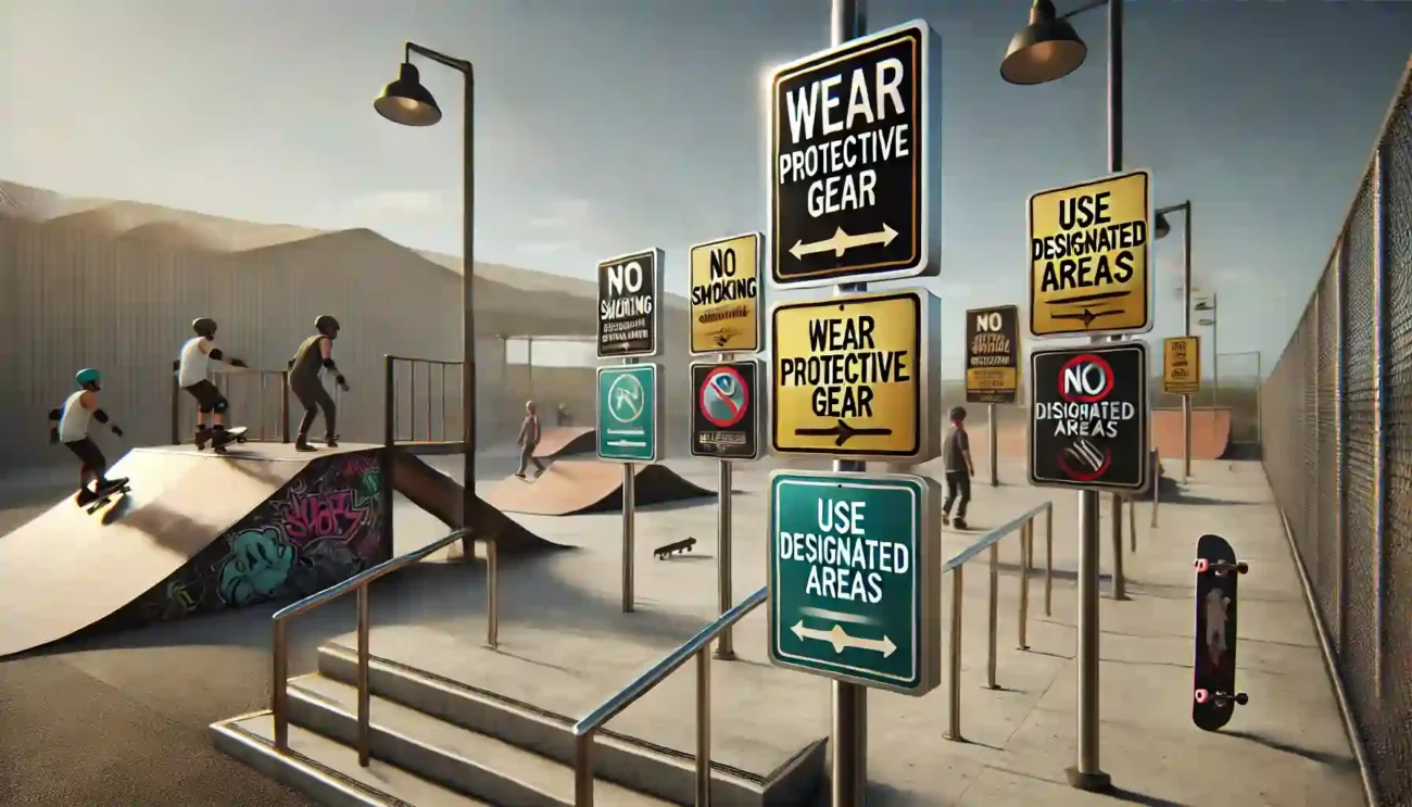 Skate Park Signage