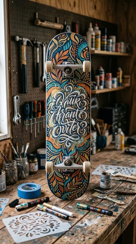 15 Skateboard Art Ideas Deck and Wall Decor 10 Skateboard art deck DIY