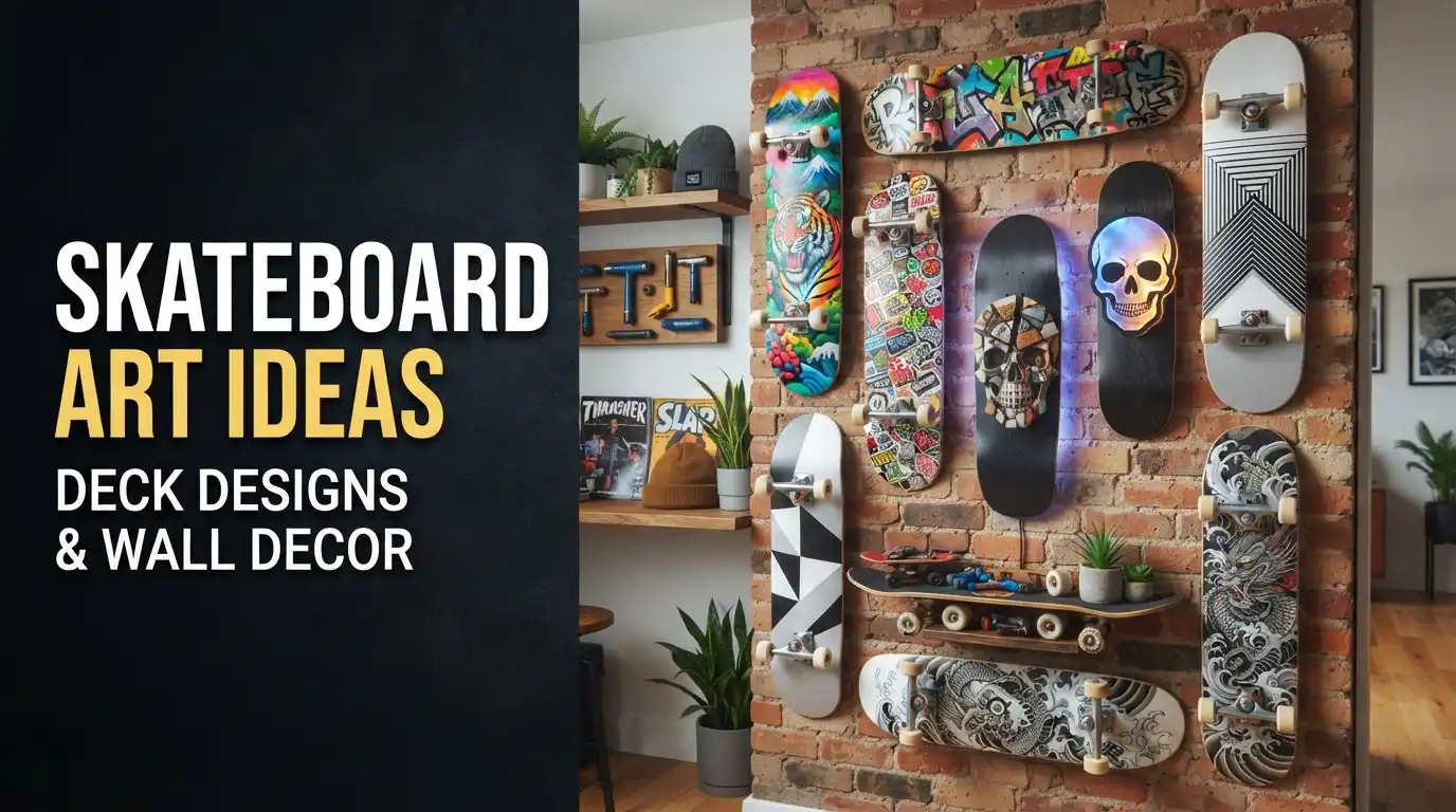 15 Skateboard Art Ideas Deck and Wall Decor 1 Skateboard art ideas deck designs